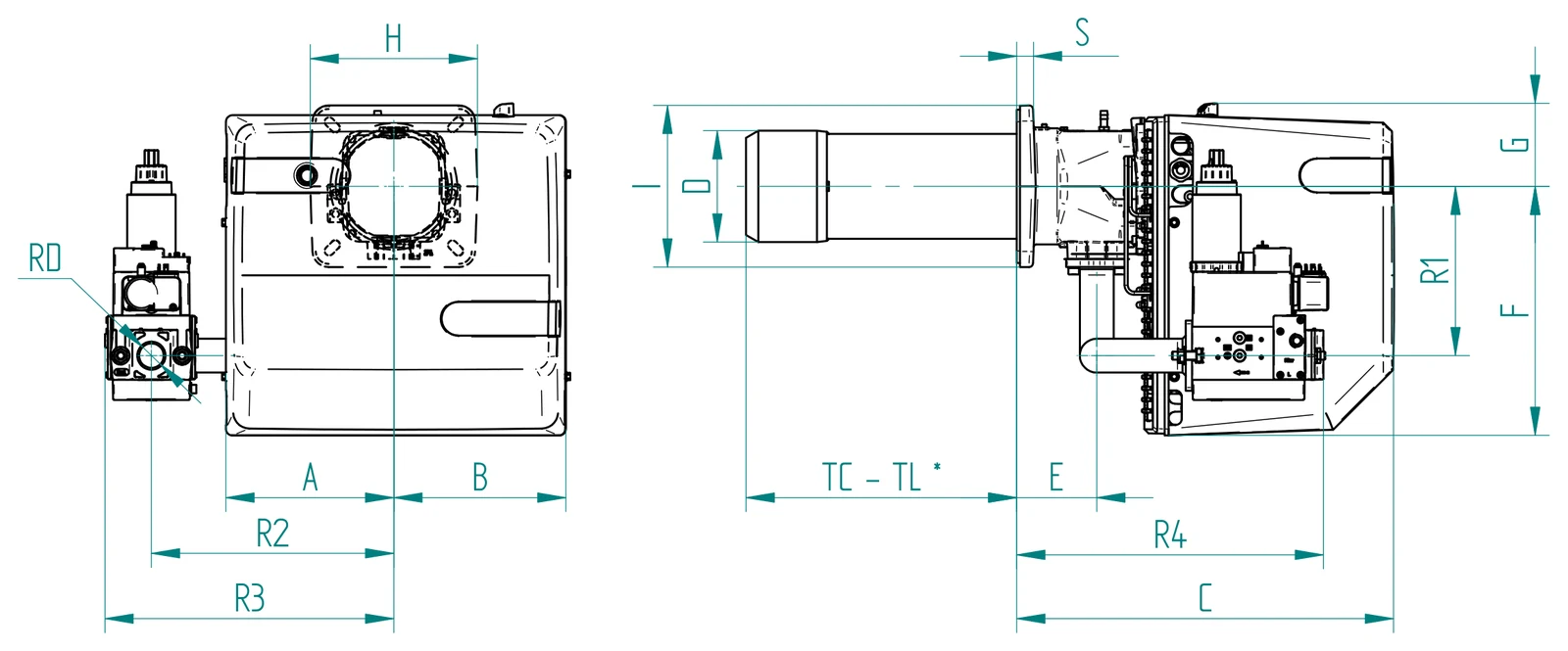 Габаритный чертёж FBR GM X5/2